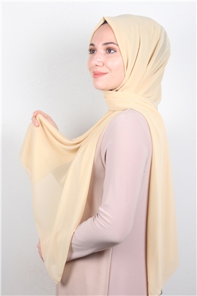 Fiesta Düz Krep Şal 2742-9  Buğday Rengi