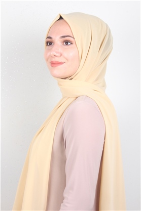 Fiesta Düz Krep Şal 2742-9  Buğday Rengi