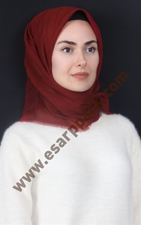 Fileli Coton Eşarp 1710-12
