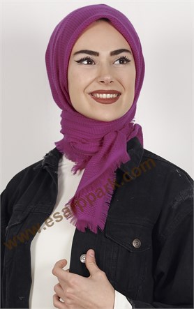 Fileli Coton Eşarp 1710-17