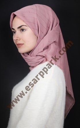 Fileli Coton Eşarp 1710-21