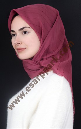 Fileli Coton Eşarp 1710-22