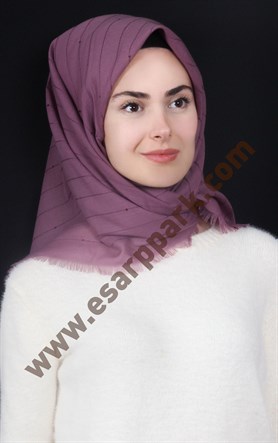 Fileli Coton Eşarp 1710-4