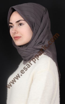 Fileli Coton Eşarp 1710-5