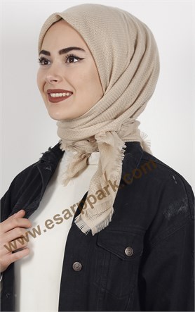 Fileli Coton Eşarp 1710-7