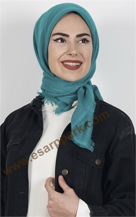 Fileli Coton Eşarp 1710-9