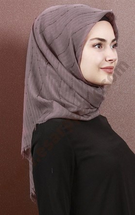 Fileli Coton Eşarp 1733-10