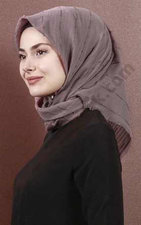 Fileli Coton Eşarp 1733-10