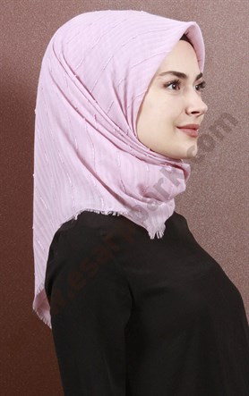 Fileli Coton Eşarp 1733-12