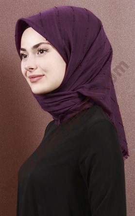 Fileli Coton Eşarp 1733-13