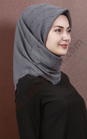 Fileli Coton Eşarp 1733-14