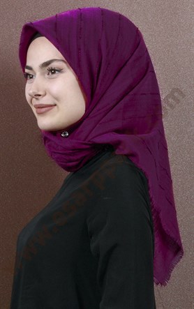 Fileli Coton Eşarp 1733-16