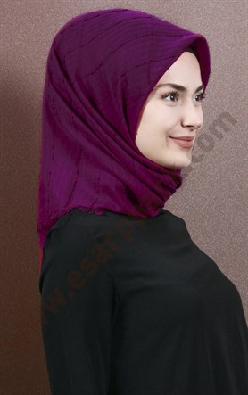 Fileli Coton Eşarp 1733-16