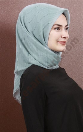 Fileli Coton Eşarp 1733-17