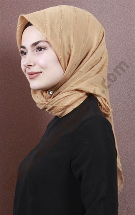 Fileli Coton Eşarp 1733-18