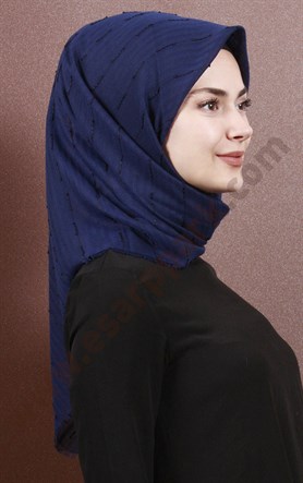 Fileli Coton Eşarp 1733-20