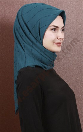 Fileli Coton Eşarp 1733-21