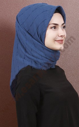 Fileli Coton Eşarp 1733-23