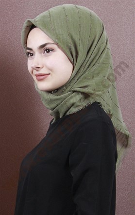 Fileli Coton Eşarp 1733-26