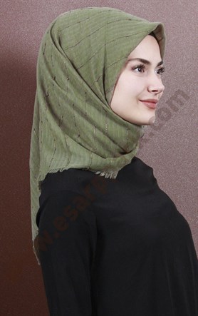 Fileli Coton Eşarp 1733-26
