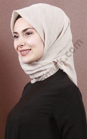 Fileli Coton Eşarp 1733-27