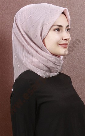 Fileli Coton Eşarp 1733-6