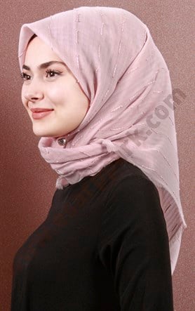 Fileli Coton Eşarp 1733-6