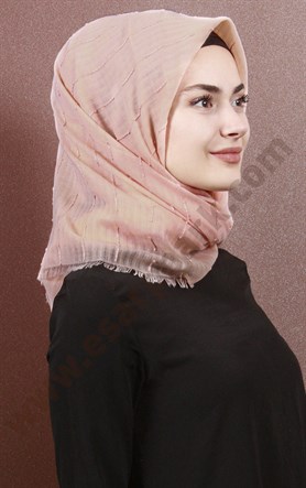 Fileli Coton Eşarp 1733-8