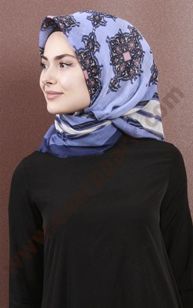Fileli Coton Eşarp 1734-10