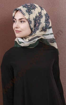 Fileli Coton Eşarp 1734-13