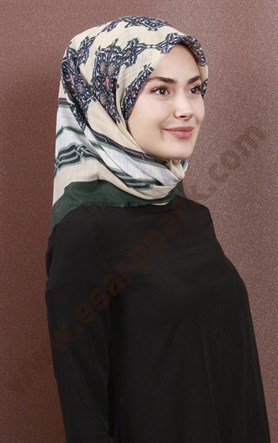 Fileli Coton Eşarp 1734-13