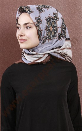 Fileli Coton Eşarp 1734-4