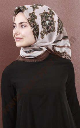 Fileli Coton Eşarp 1734-8