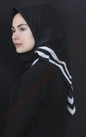 Fileli Coton Eşarp 1735-10