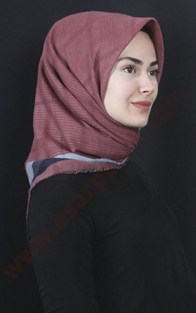 Fileli Coton Eşarp 1735-11