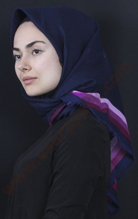 Fileli Coton Eşarp 1735-14