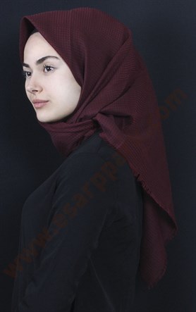 Fileli Coton Eşarp 1735-21