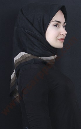 Fileli Coton Eşarp 1735-3