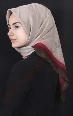 Fileli Coton Eşarp 1735-30