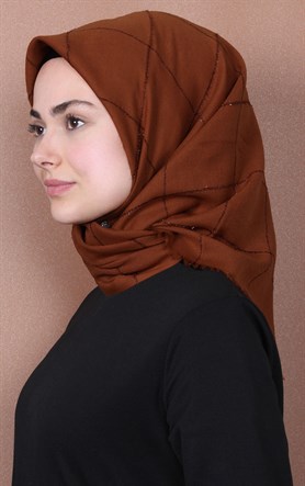 Fileli Coton Eşarp 1736-10