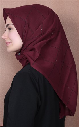 Fileli Coton Eşarp 1736-11