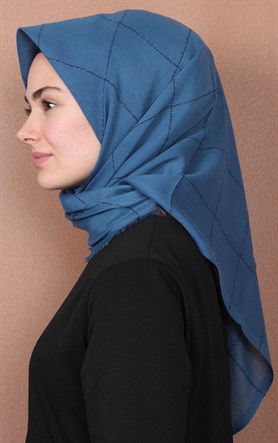 Fileli Coton Eşarp 1736-13