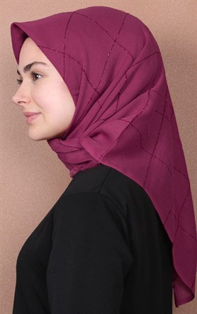 Fileli Coton Eşarp 1736-15