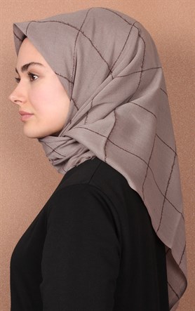 Fileli Coton Eşarp 1736-17