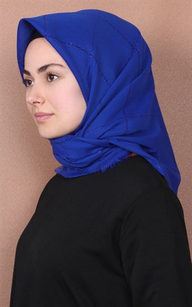 Fileli Coton Eşarp 1736-4