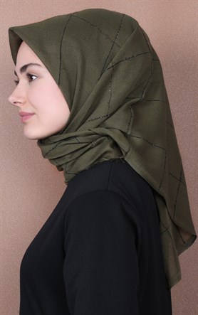 Fileli Coton Eşarp 1736-9