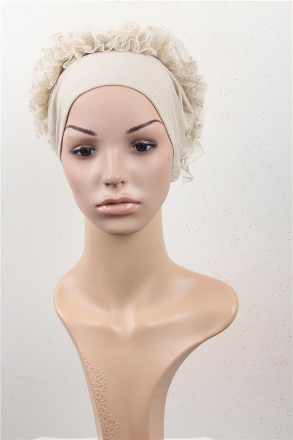 Fırfırlı İç Bone 2551-23 Açık Vizon