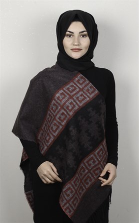 Geniş Omuz Şalı 5220-10
