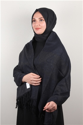 Geniş Omuz Şalı 5220-111 Laci-Füme