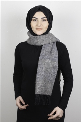 Geniş Omuz Şalı 5220-72 Gri